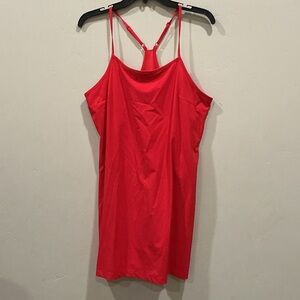 Red workout dress
